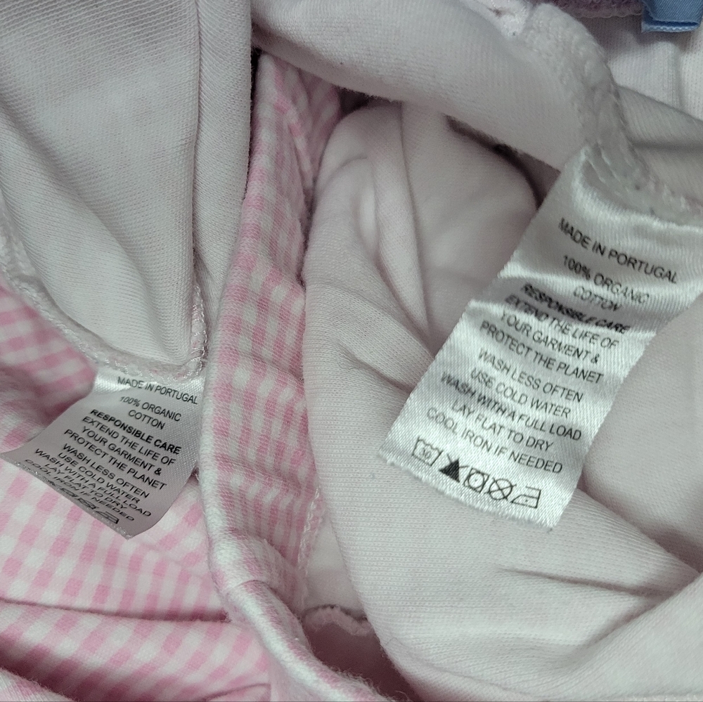 Hill House pink gingham pajama set, sz m - Picture 8 of 8